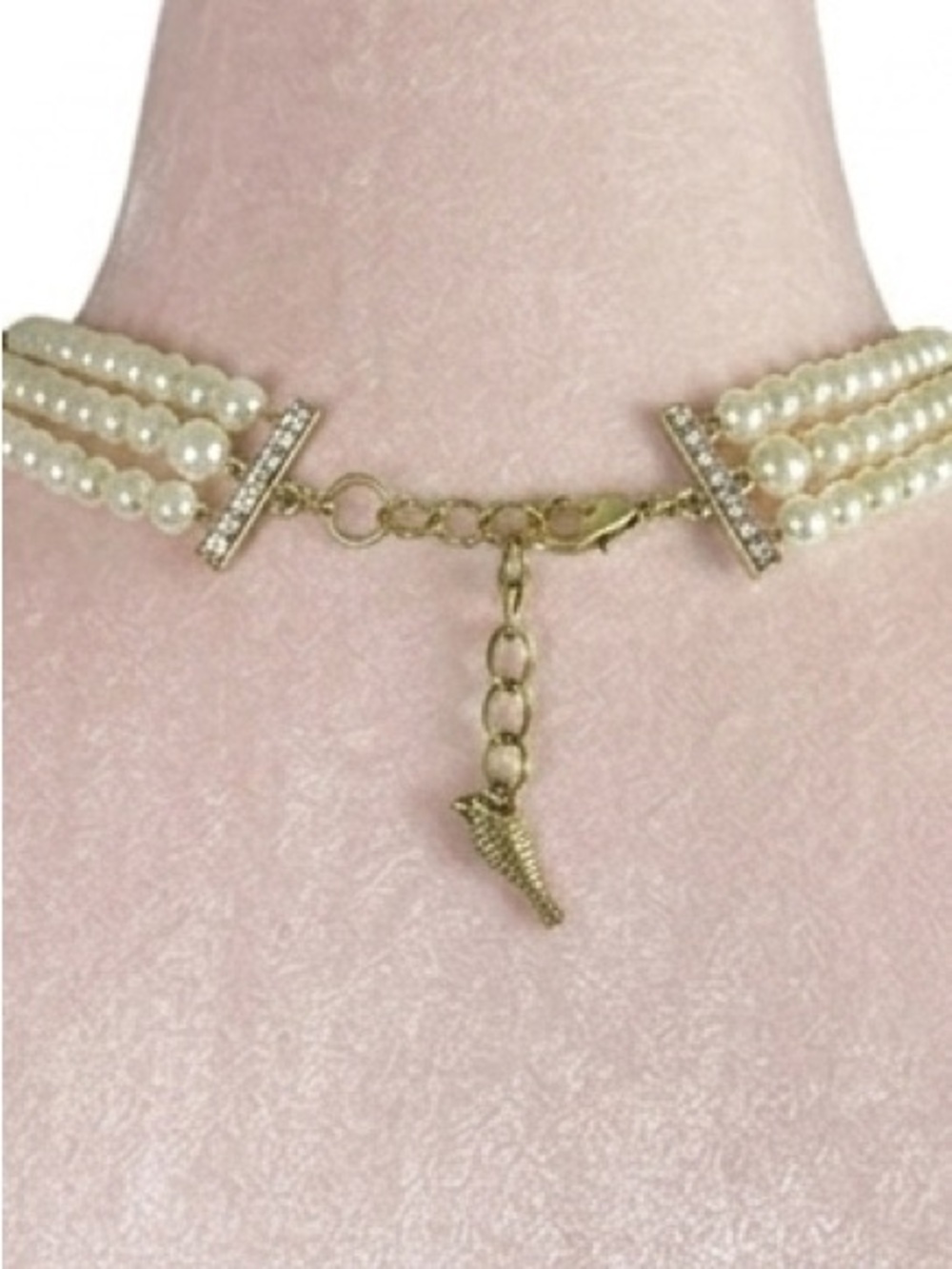 Chloe + Isabel Retro Glam Faux Pearl Crystal Party Cocktail Statement Necklace - Picture 6 of 10